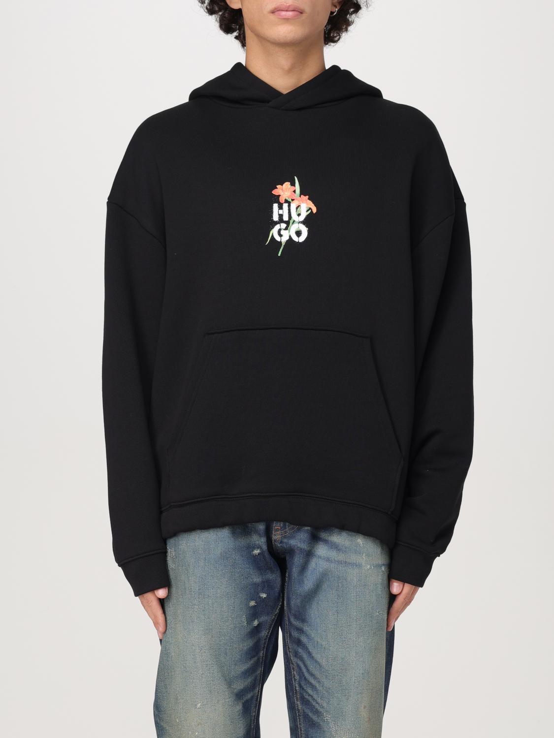 HUGO SWEATSHIRT: Sweatshirt men Hugo, Black - Img 1