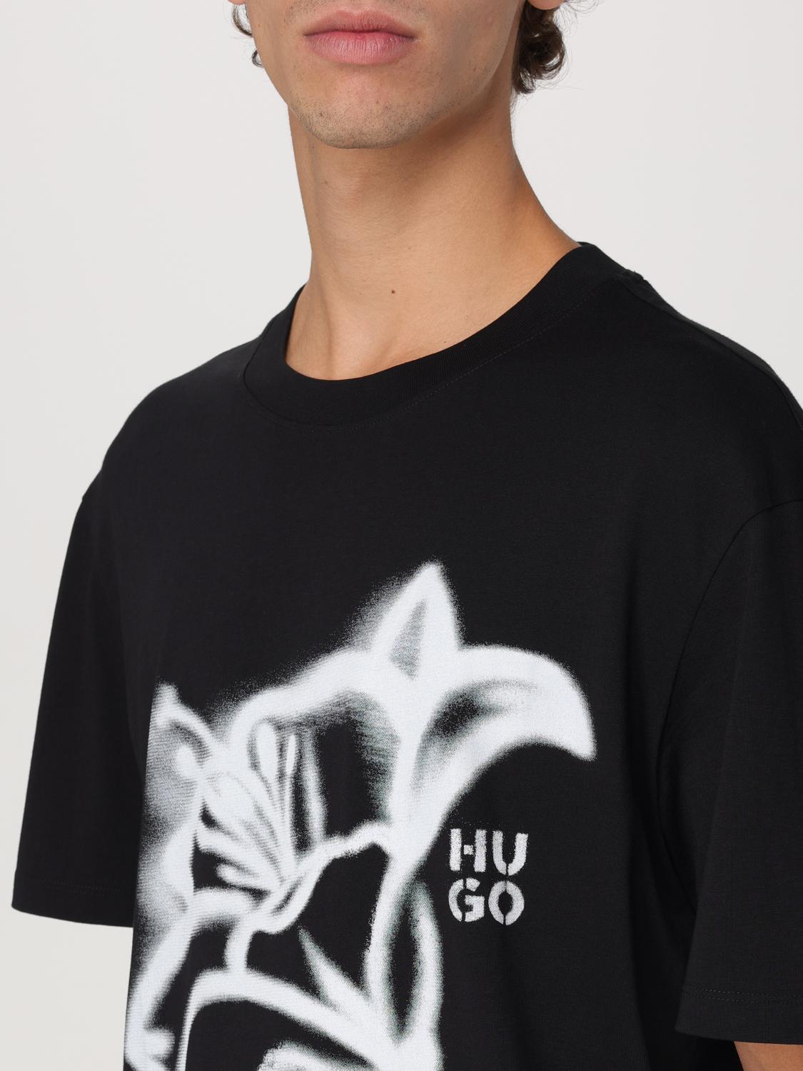 HUGO T-SHIRT: T-shirt homme Hugo, Noir - Img 3