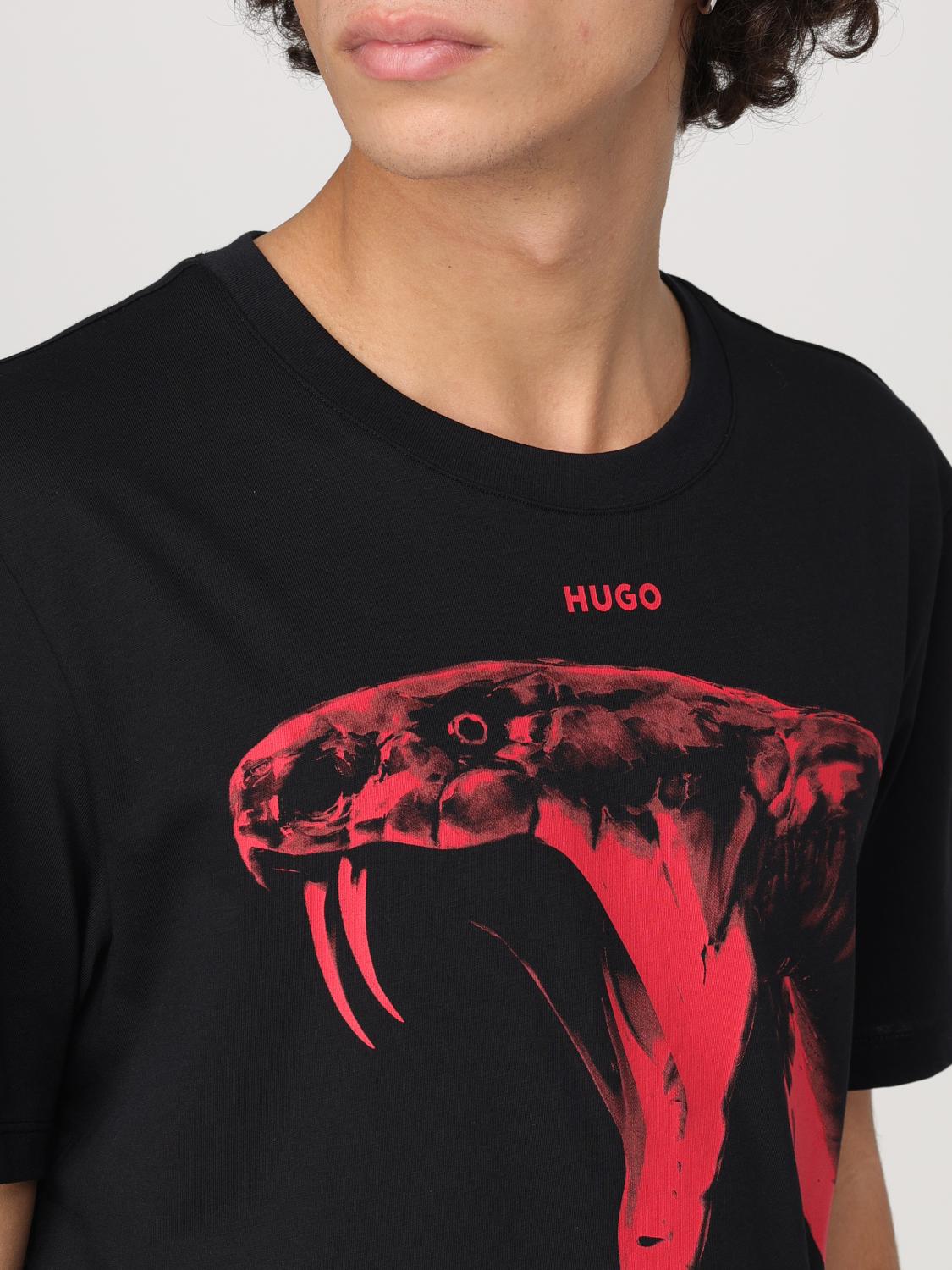 HUGO T-SHIRT: T-shirt men Hugo, Black - Img 3