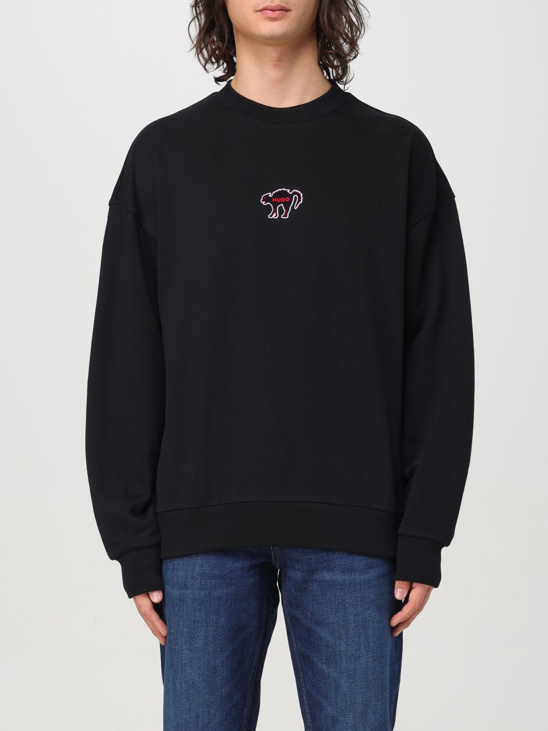 HUGO SWEATSHIRT: Sweatshirt men Hugo, Black - Img 1