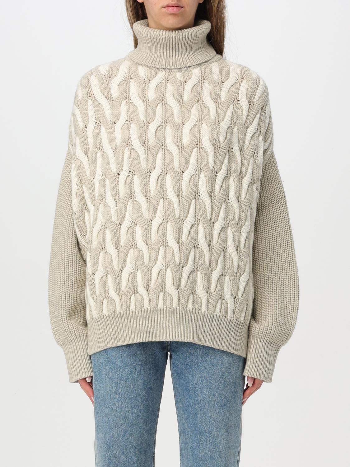 BOSS MAGLIA: Pullover Boss in lana vergine , Naturale - Img 1