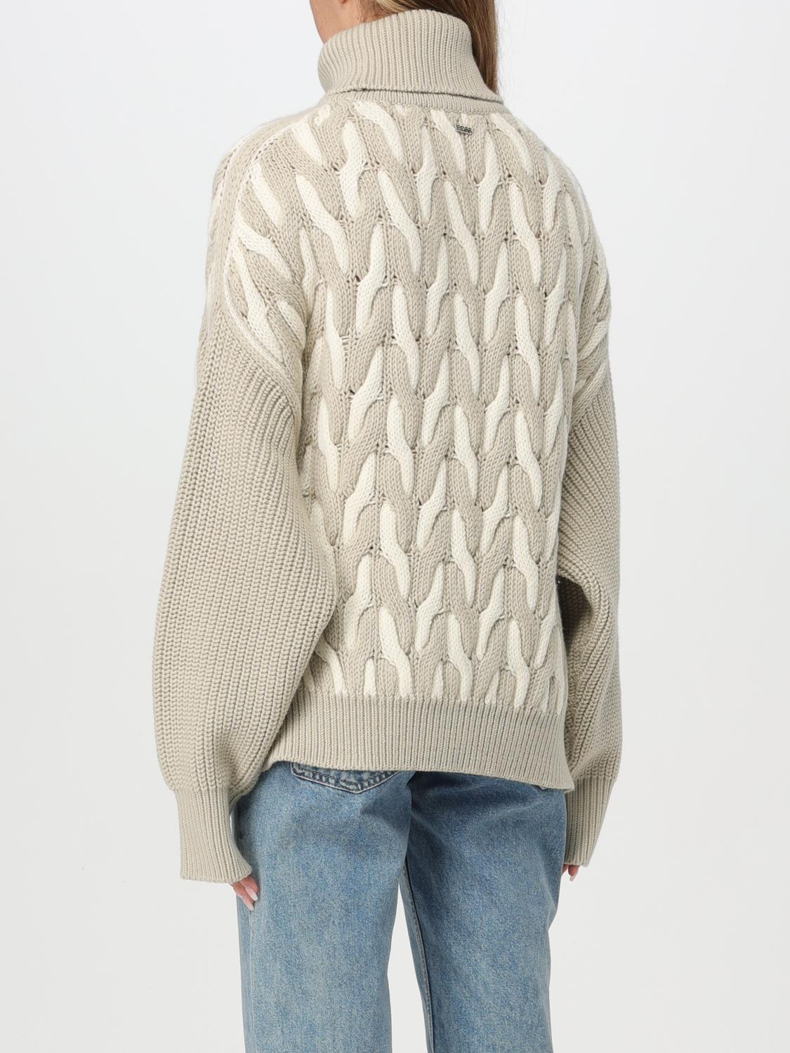 BOSS MAGLIA: Pullover Boss in lana vergine , Naturale - Img 2