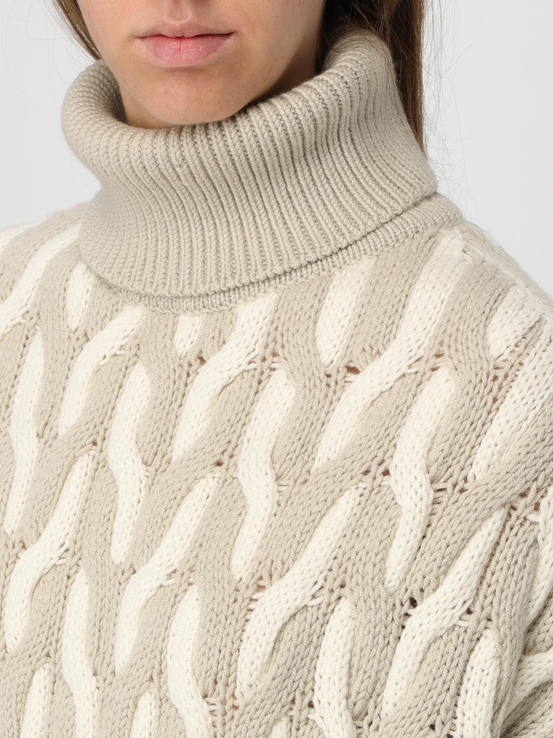 BOSS MAGLIA: Pullover Boss in lana vergine , Naturale - Img 3