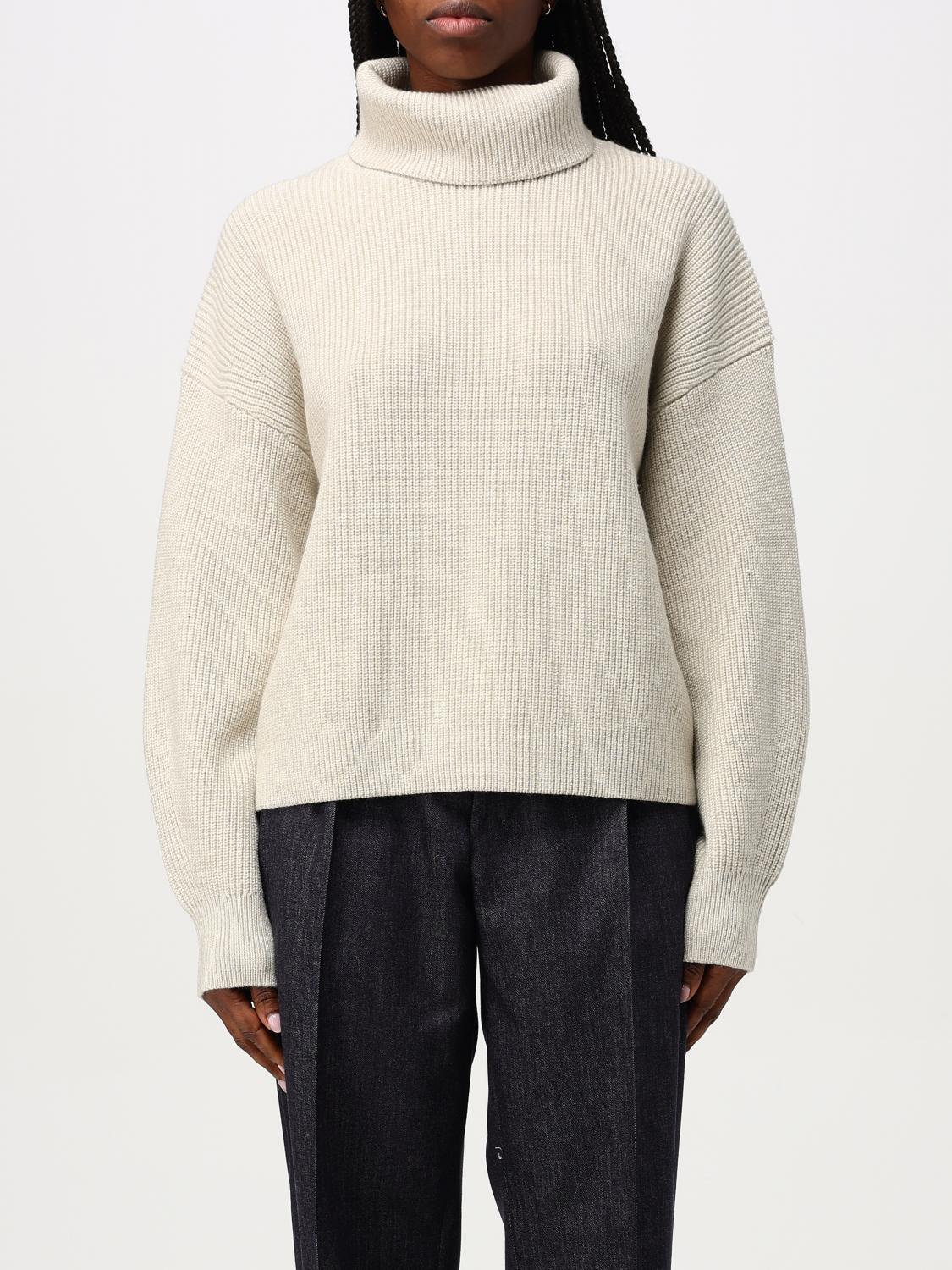 BOSS MAGLIA: Pullover Boss in lana vergine , Naturale - Img 1