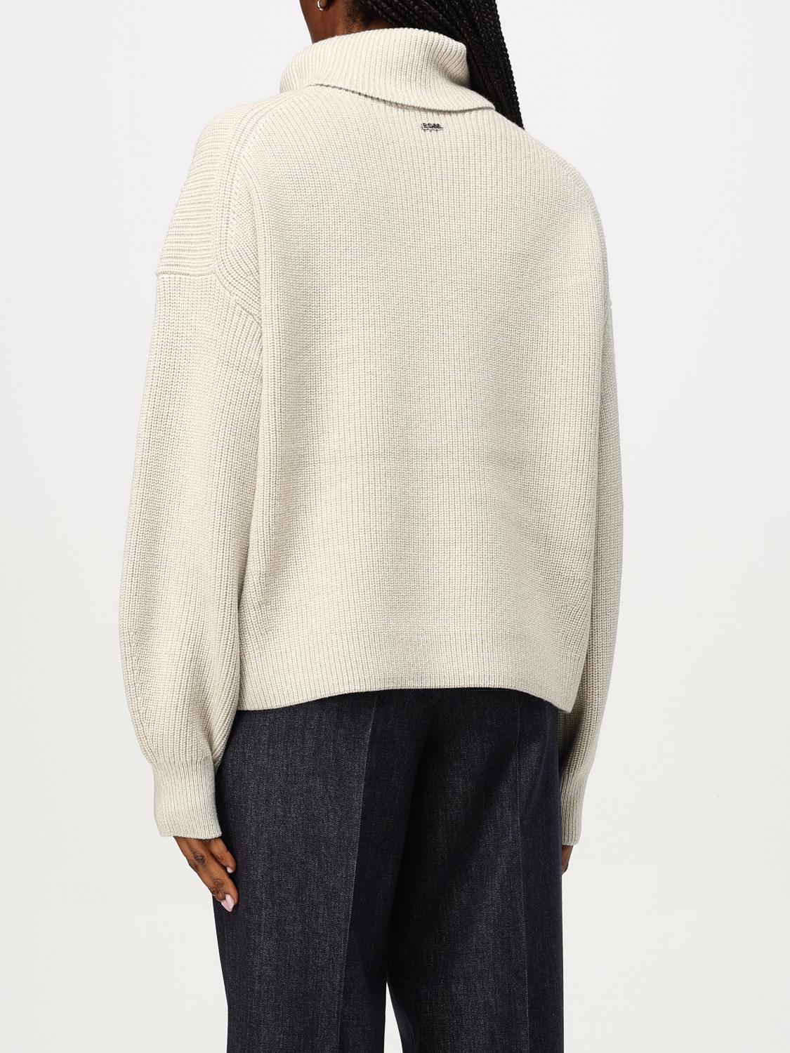 BOSS MAGLIA: Pullover Boss in lana vergine , Naturale - Img 2