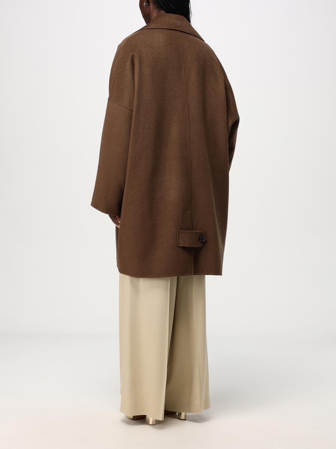 BOSS COAT: Coat woman Boss, Brown - Img 2