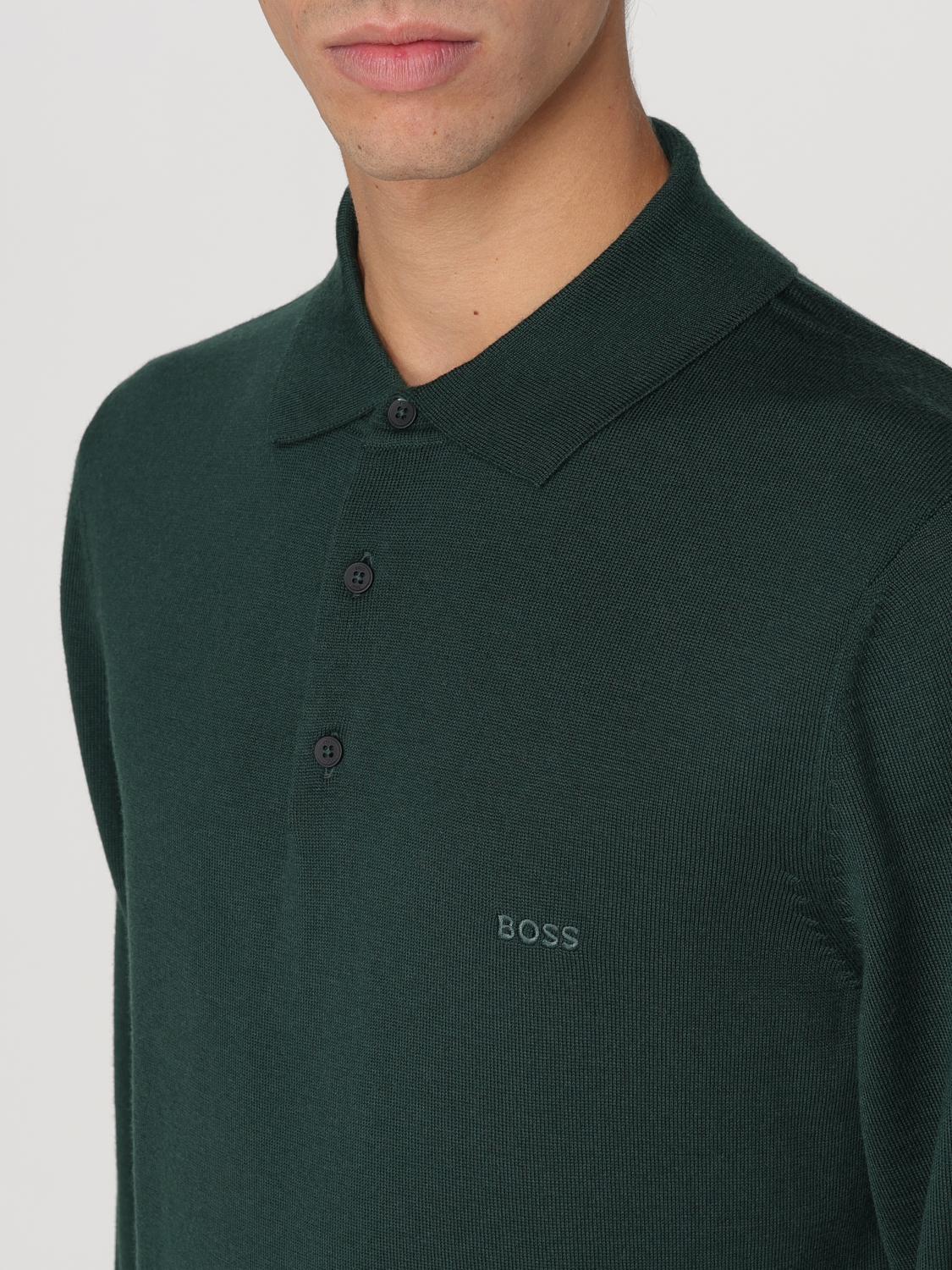 BOSS SWEATER: Sweater men Boss, Green - Img 3