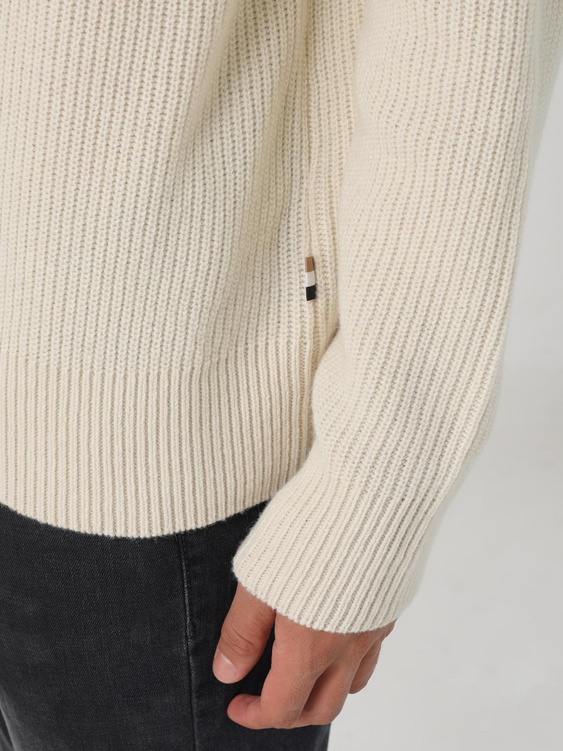 BOSS SWEATER: Sweater men Boss, Ivory - Img 3