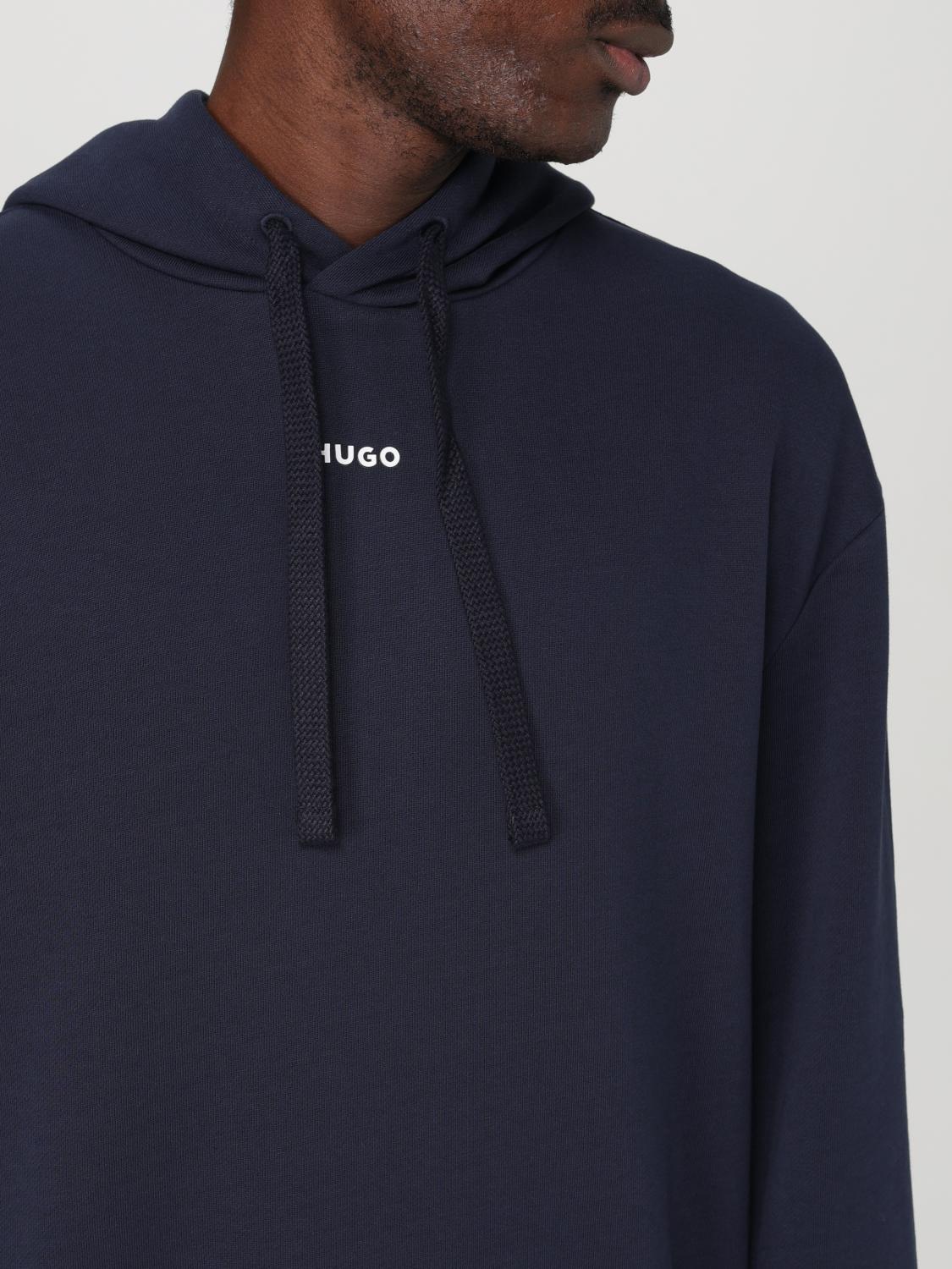 HUGO SWEATSHIRT: Sweatshirt men Hugo, Blue - Img 4