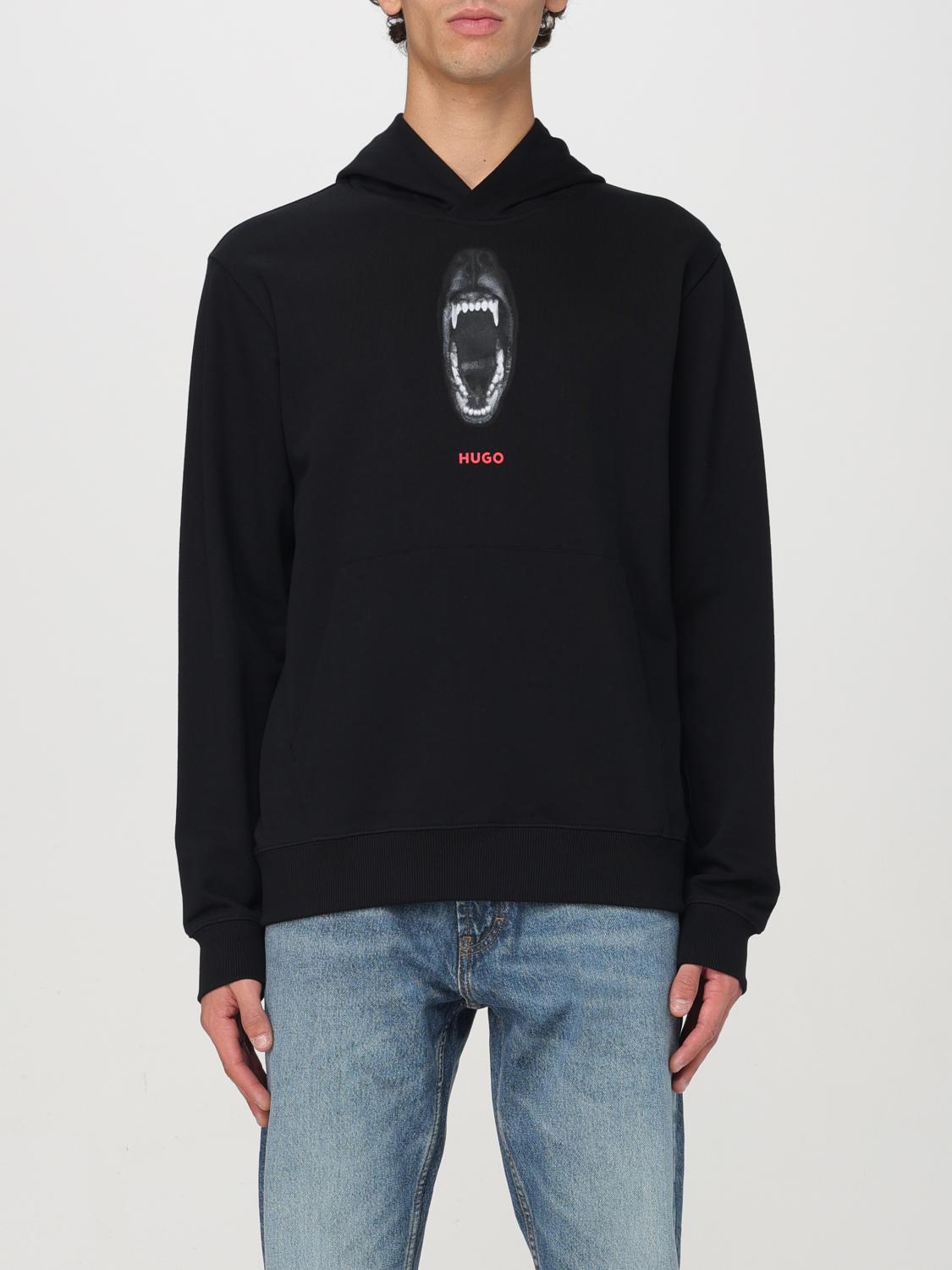 HUGO SWEATSHIRT: Sweatshirt men Hugo, Black - Img 1