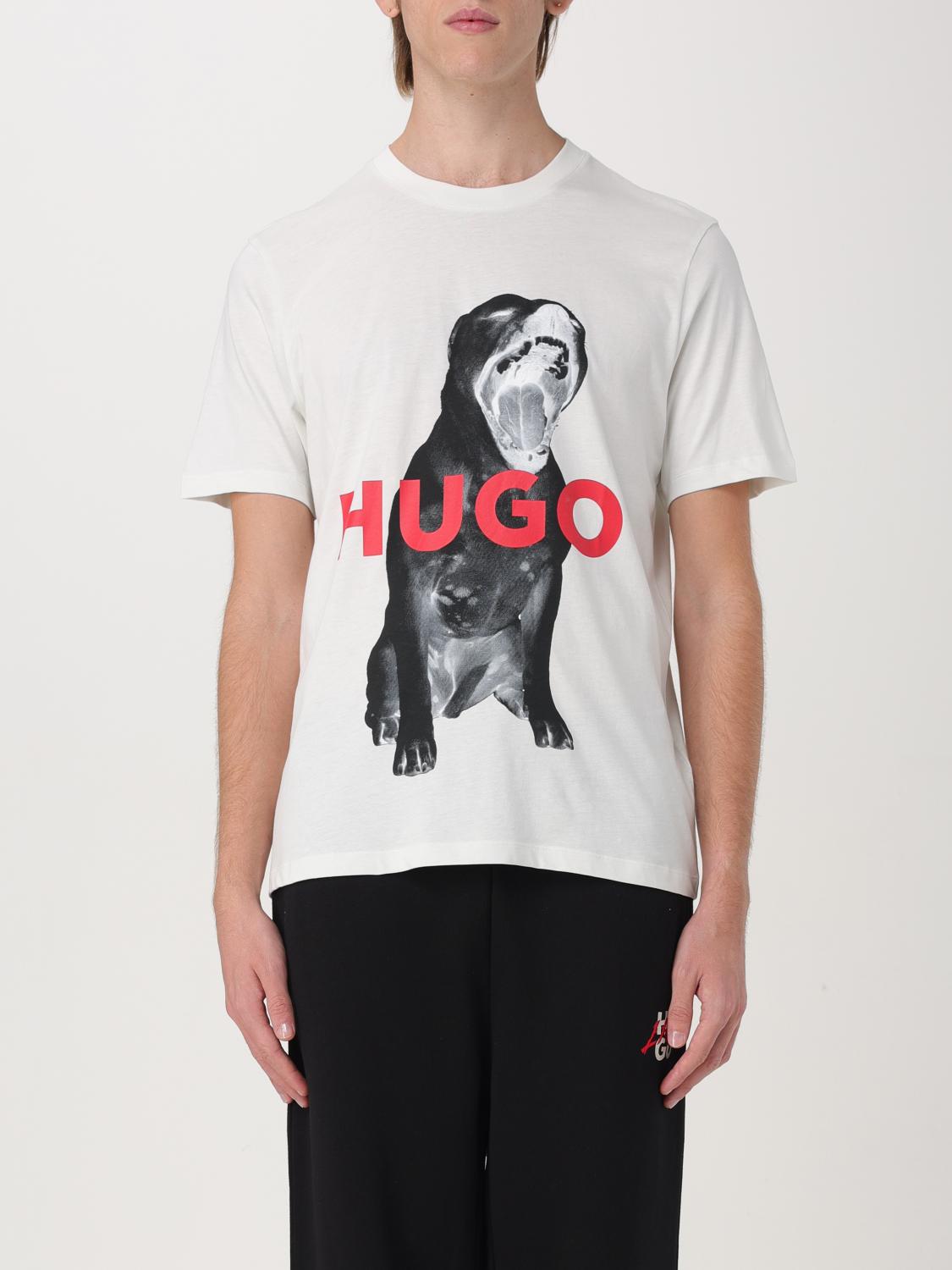 Giglio T-shirt Hugo in cotone con stampa