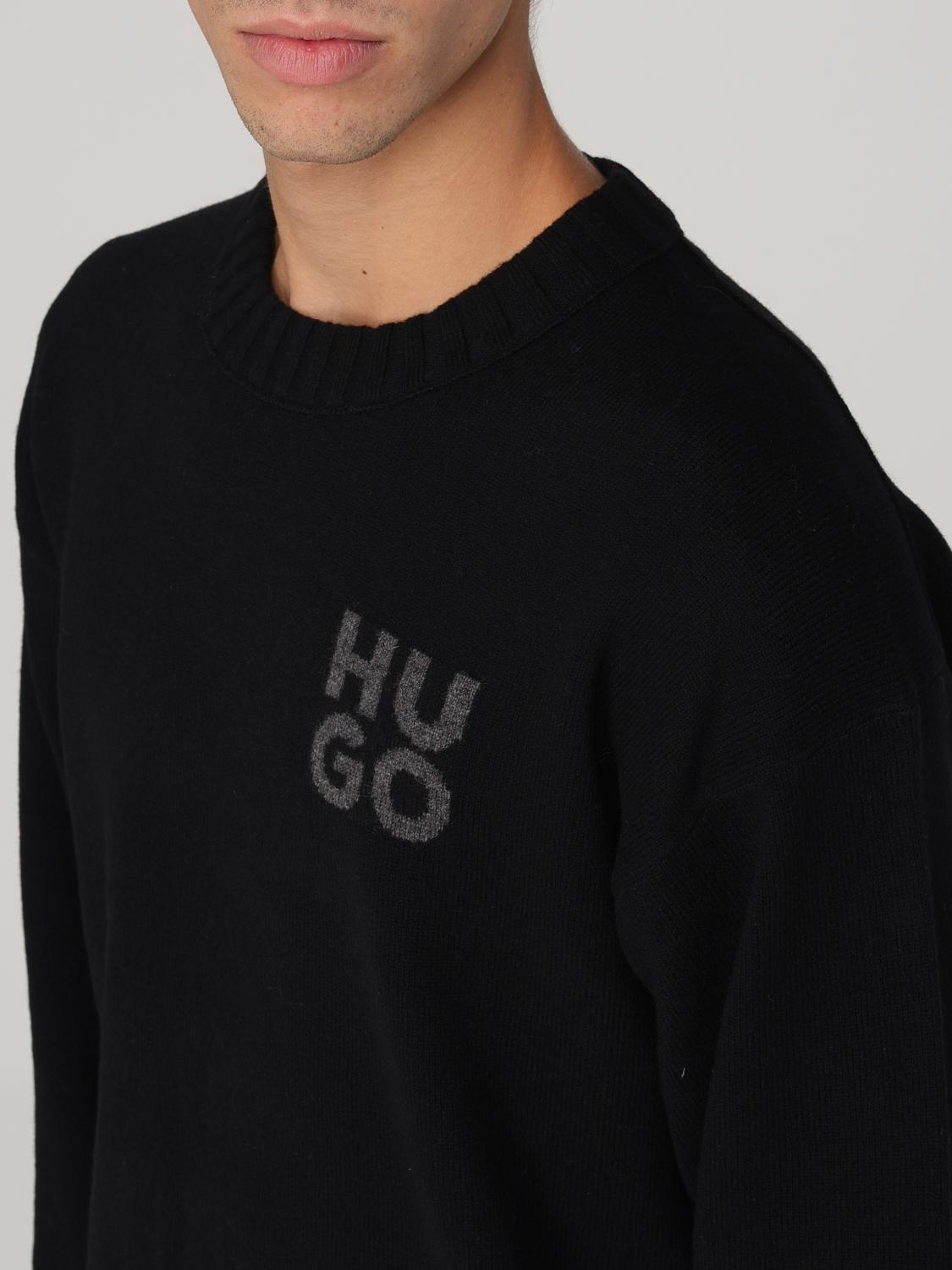 HUGO SWEATER: Sweater men Hugo, Black - Img 3