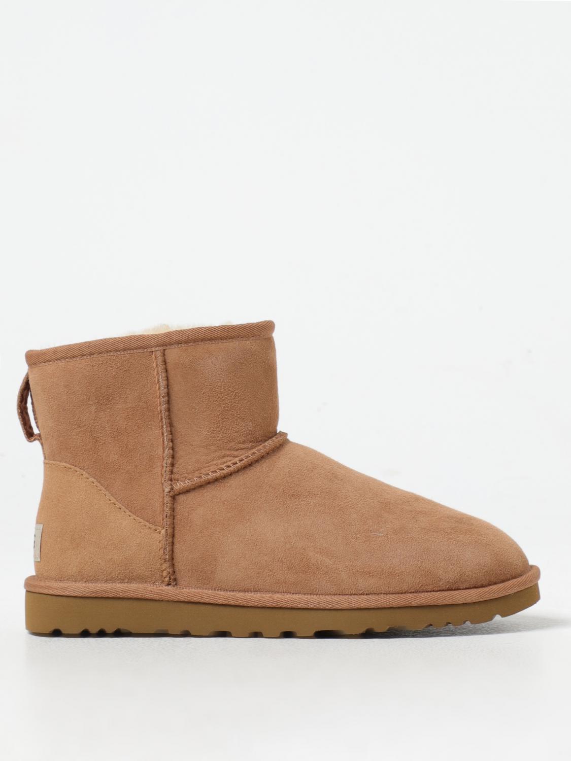 UGG STIVALETTI: Stivaletto Classic Mini UGG in camoscio , Nocciola - Img 1