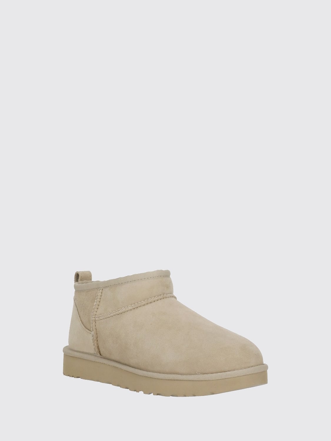 UGG BOTTES: Bottines Classic Ultra Mini en daim UGG, Chameau - Img 2