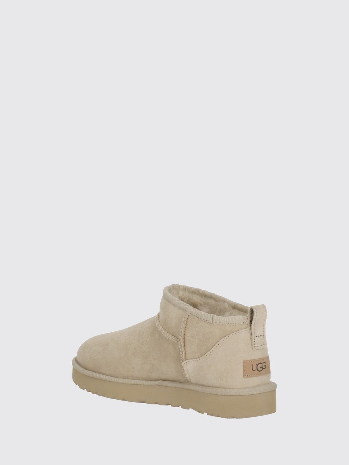 UGG BOTTES: Bottines Classic Ultra Mini en daim UGG, Chameau - Img 3