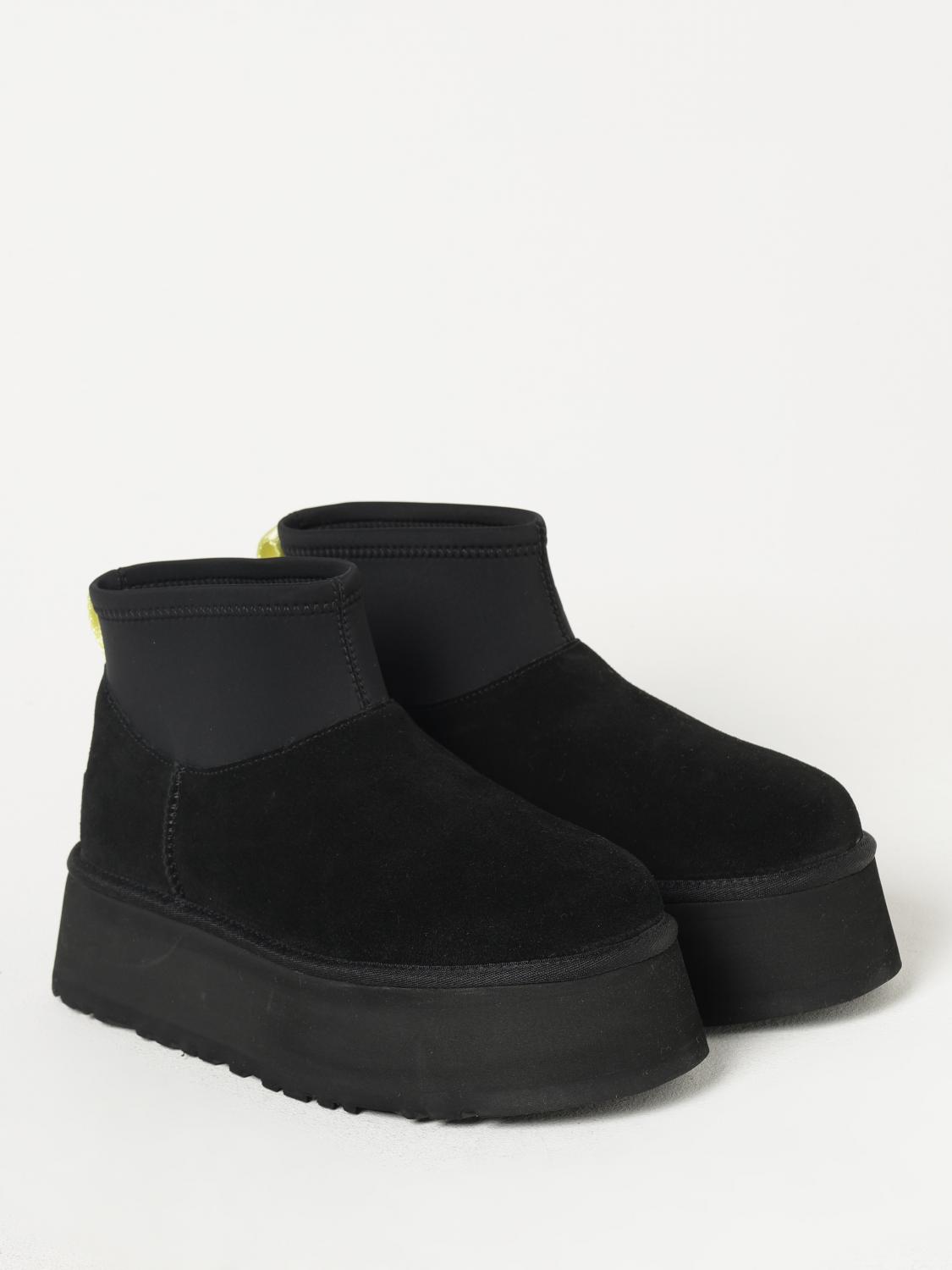 UGG FLAT ANKLE BOOTS: Shoes woman UGG, Black - Img 2