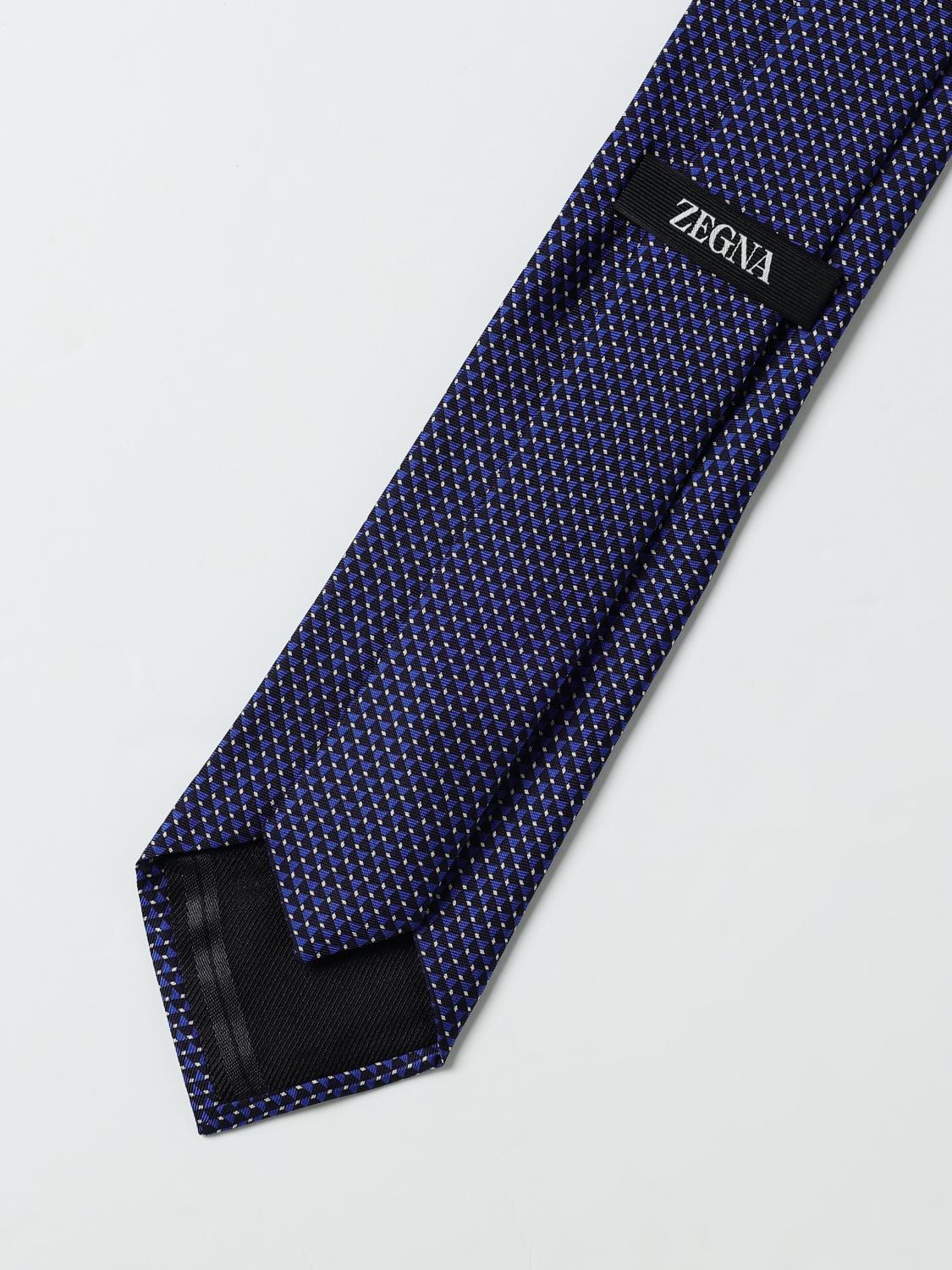 ZEGNA TIE: Tie men Zegna, Blue - Img 2