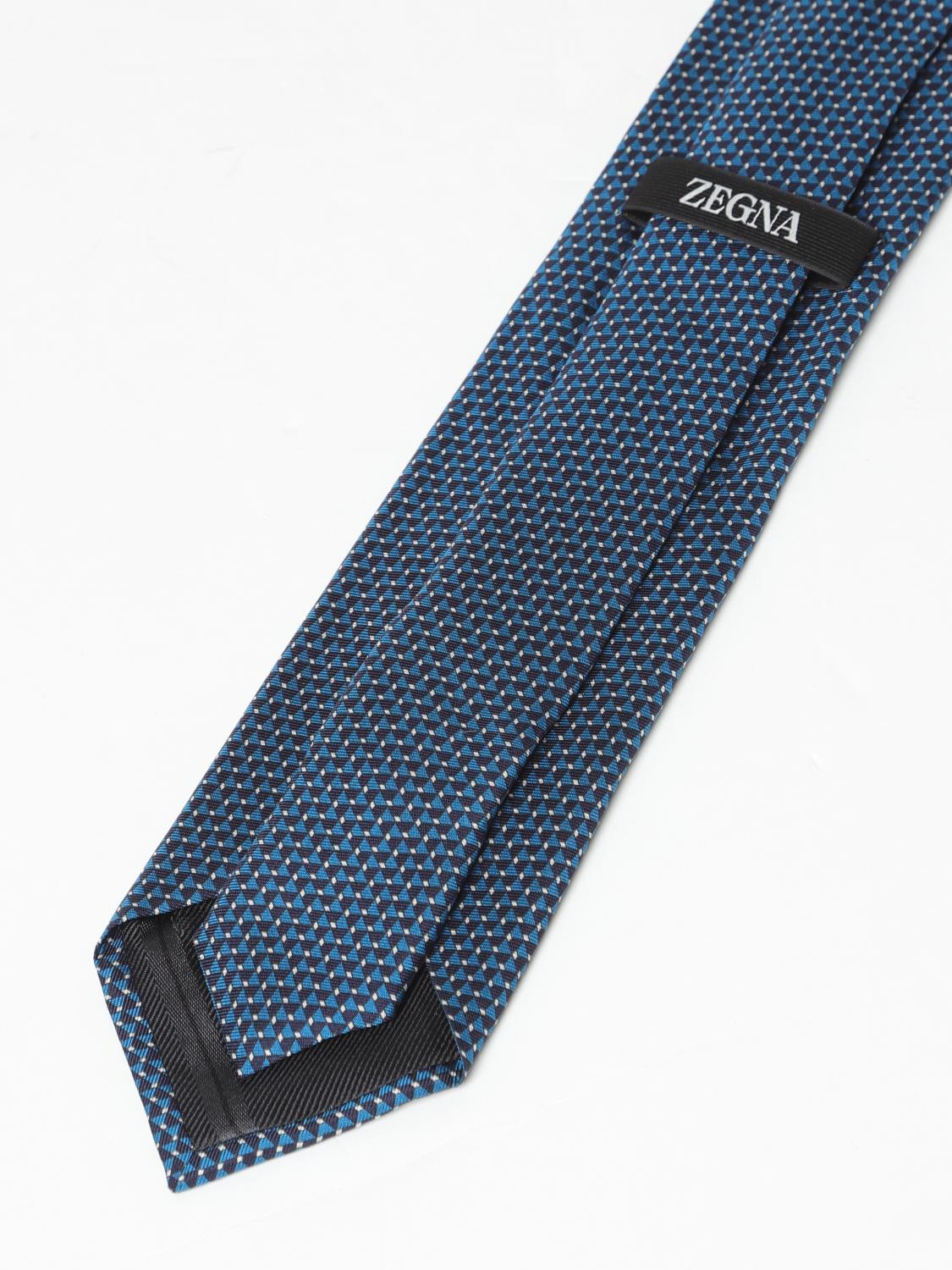 ZEGNA TIE: Tie men Zegna, Blue - Img 2