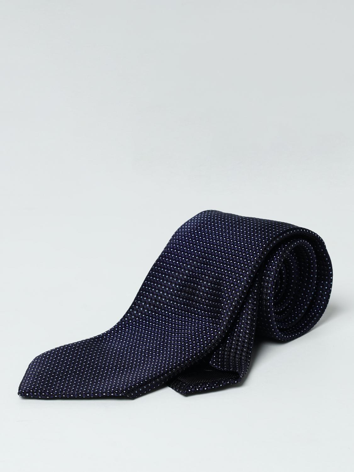 Giglio Cravatta Zegna in seta con micro pois jacquard