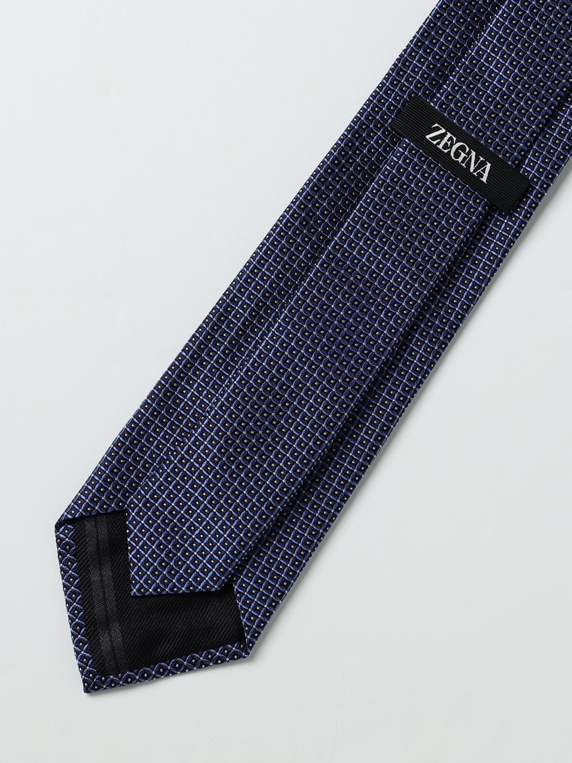 ZEGNA TIE: Tie men Zegna, Blue - Img 2