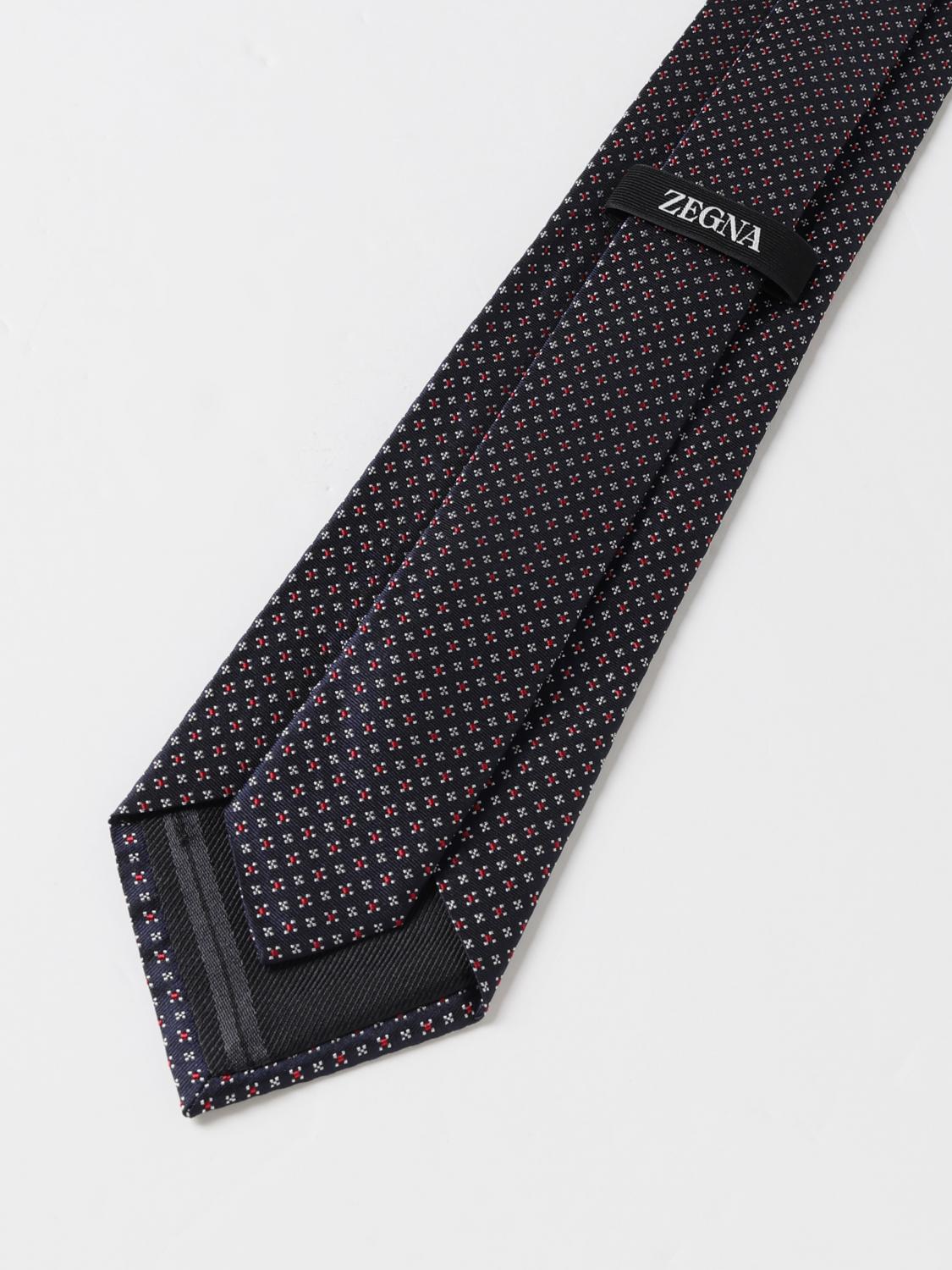 ZEGNA CORBATA: Corbata hombre Zegna, Azul Marino - Img 2