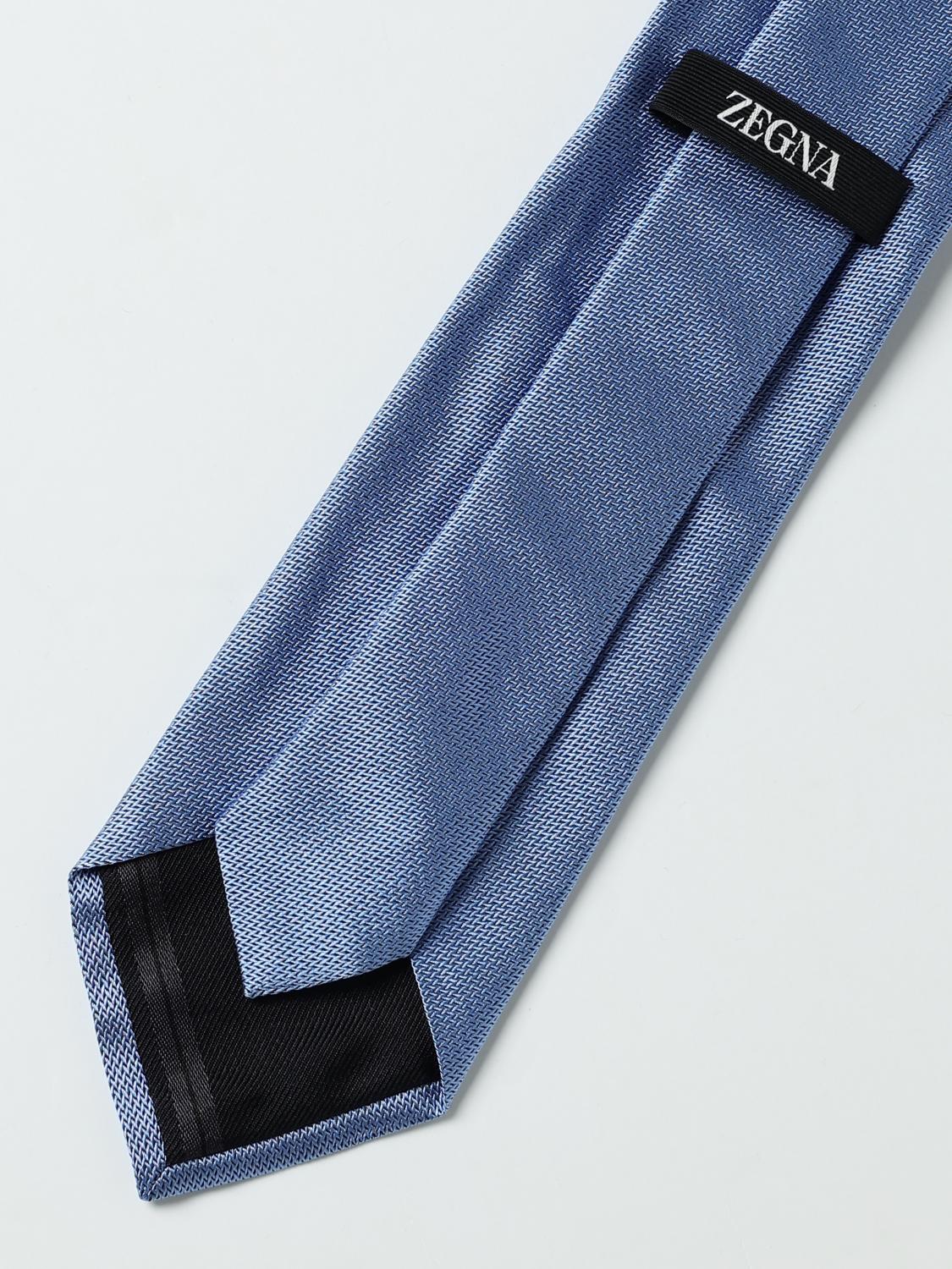 ZEGNA TIE: Tie men Zegna, Gnawed Blue - Img 2