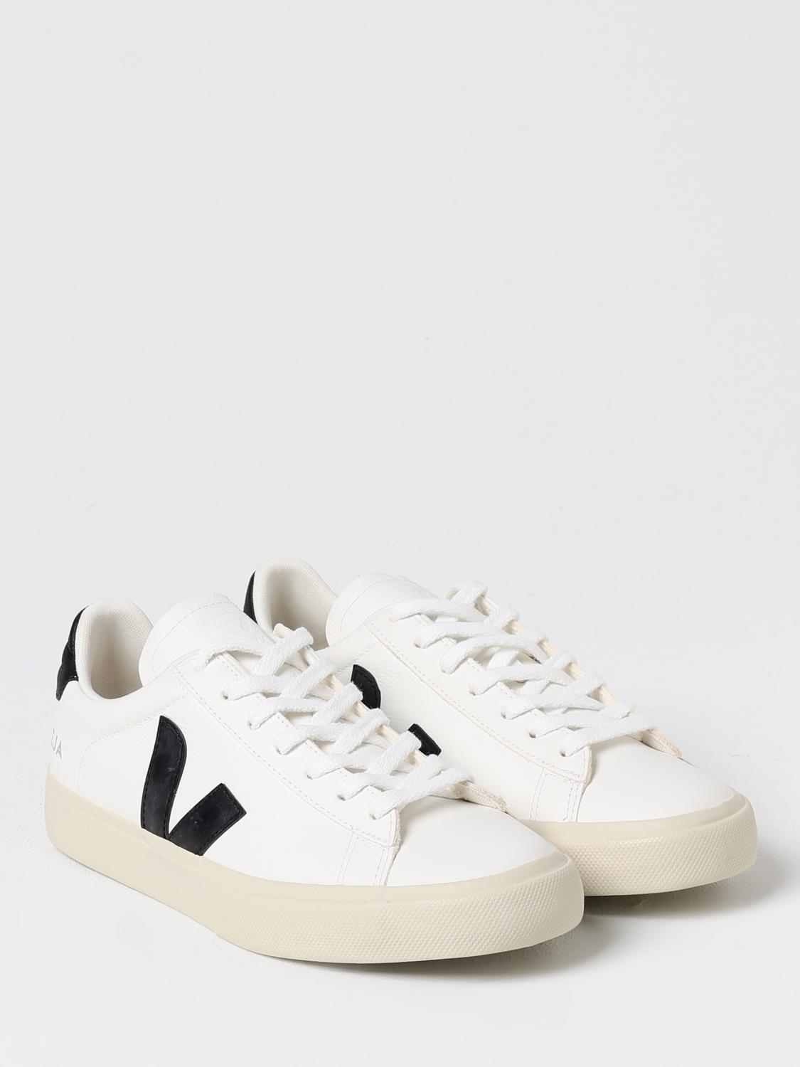 VEJA SNEAKERS: Sneakers Campo Chromefree Veja in pelle a grana , Bianco - Img 2