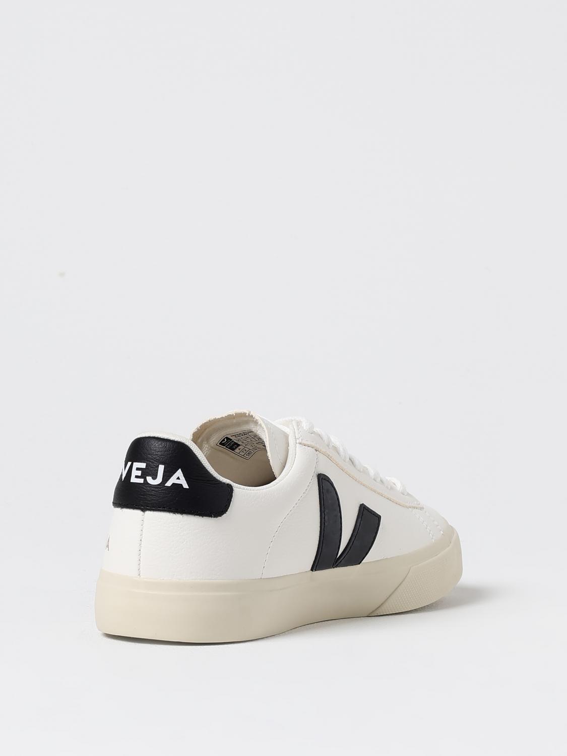 VEJA SNEAKERS: Sneakers Campo Chromefree Veja in pelle a grana , Bianco - Img 3