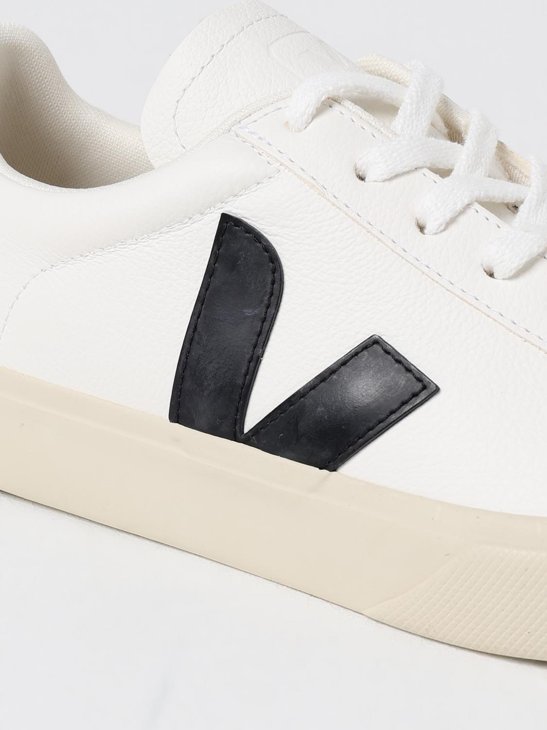 VEJA SNEAKERS: Sneakers Campo Chromefree Veja in pelle a grana , Bianco - Img 4