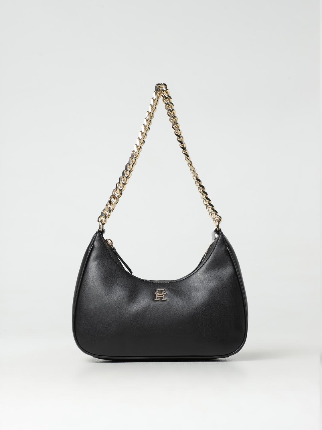 TOMMY HILFIGER SHOULDER BAG: Shoulder bag woman Tommy Hilfiger, Black - Img 1