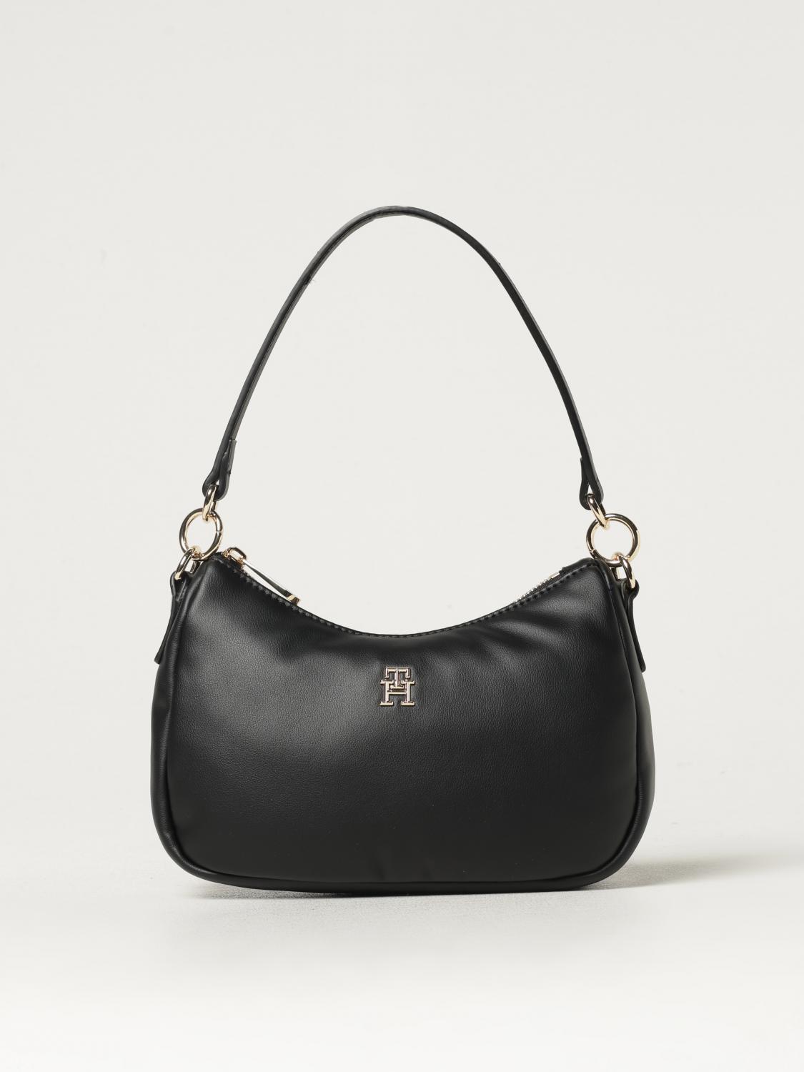 TOMMY HILFIGER SHOULDER BAG: Shoulder bag woman Tommy Hilfiger, Black - Img 1