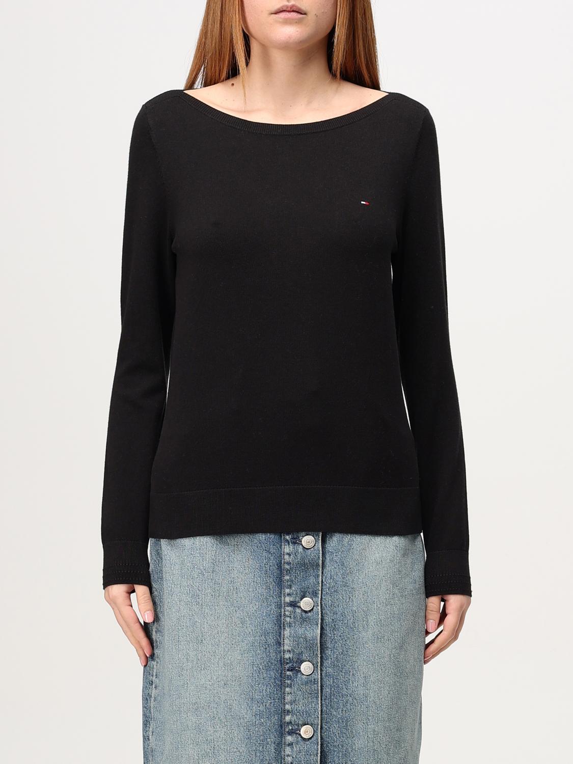 TOMMY HILFIGER SWEATER: Sweater woman Tommy Hilfiger, Black - Img 1