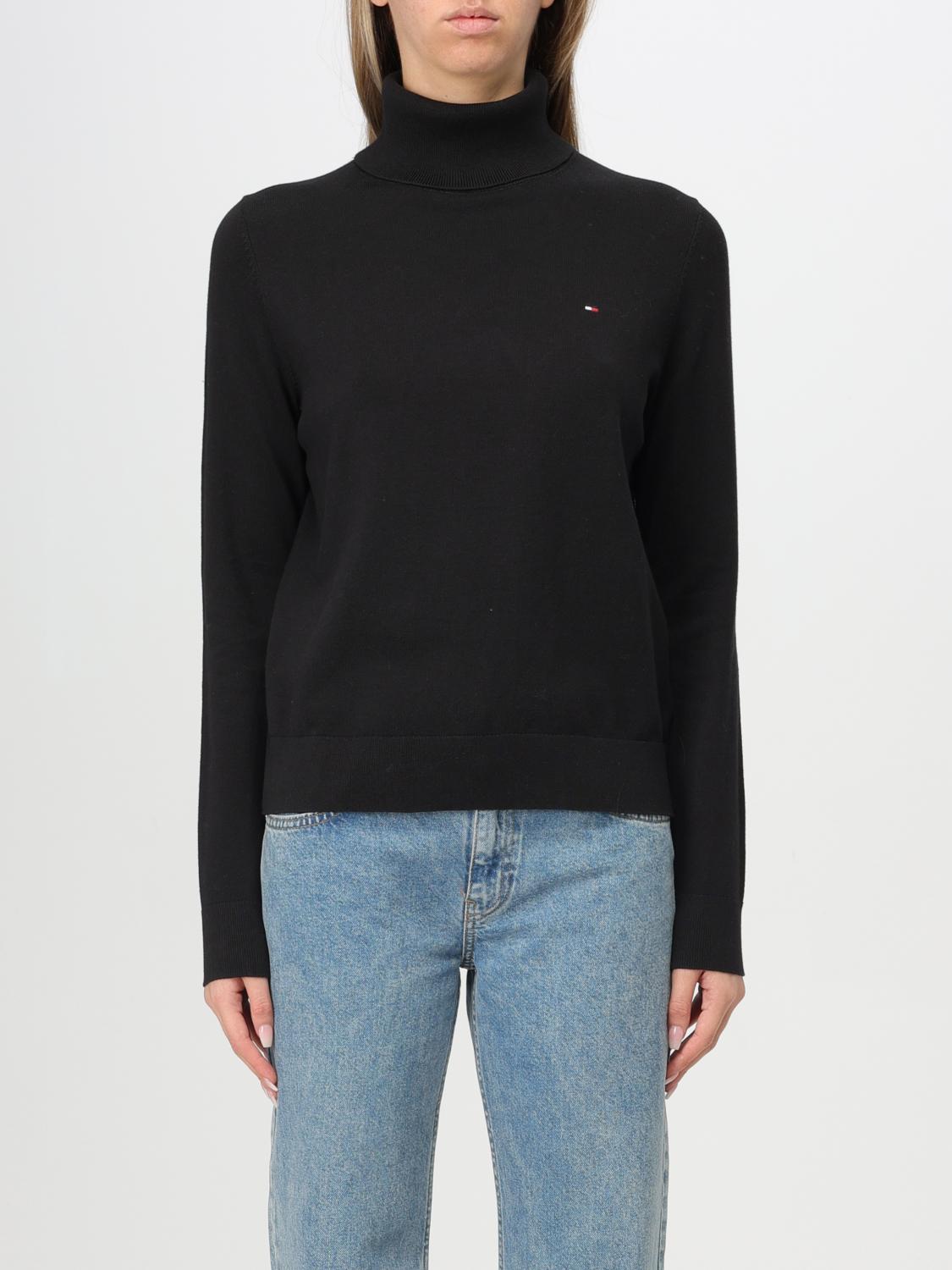 TOMMY HILFIGER MAGLIA: Pullover Tommy Hilfiger in misto cotone , Nero - Img 1