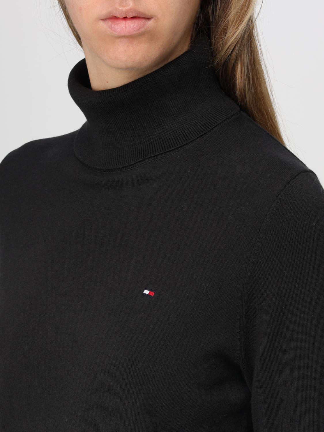 TOMMY HILFIGER MAGLIA: Pullover Tommy Hilfiger in misto cotone , Nero - Img 3