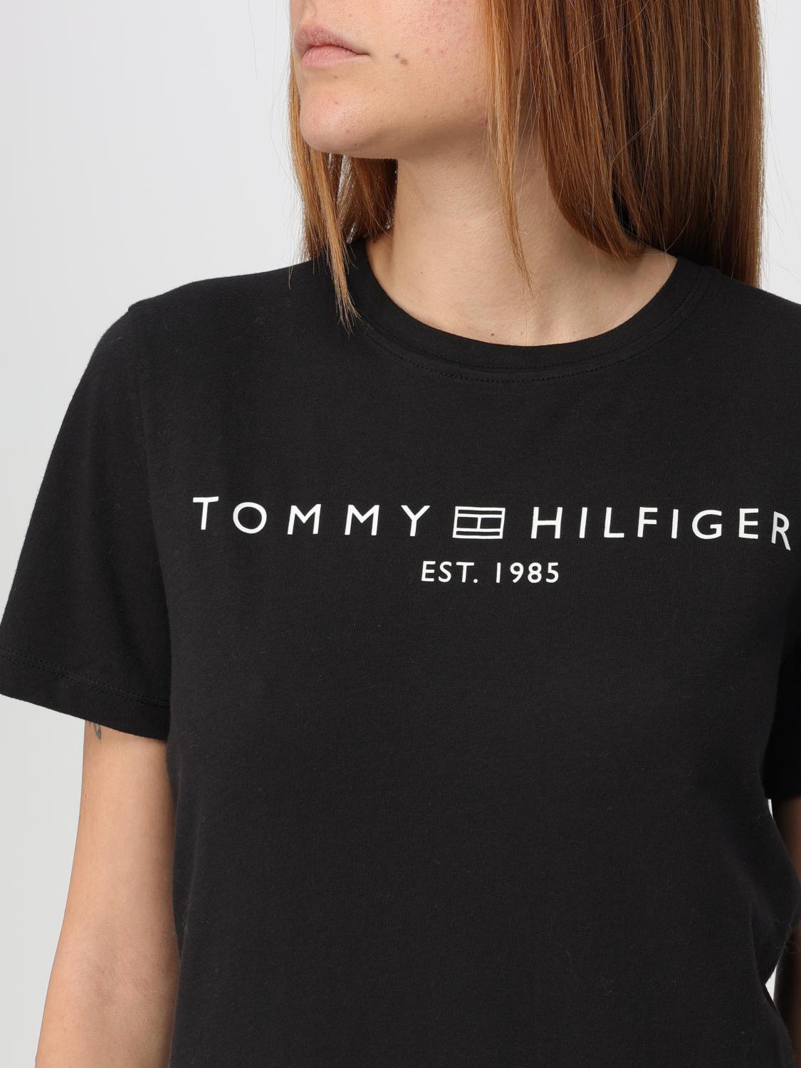 TOMMY HILFIGER T-SHIRT: T-shirt woman Tommy Hilfiger, Black - Img 3