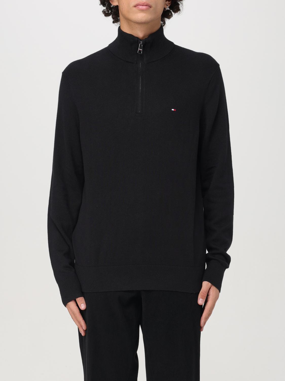 TOMMY HILFIGER SWEATER: Sweater men Tommy Hilfiger, Black - Img 1