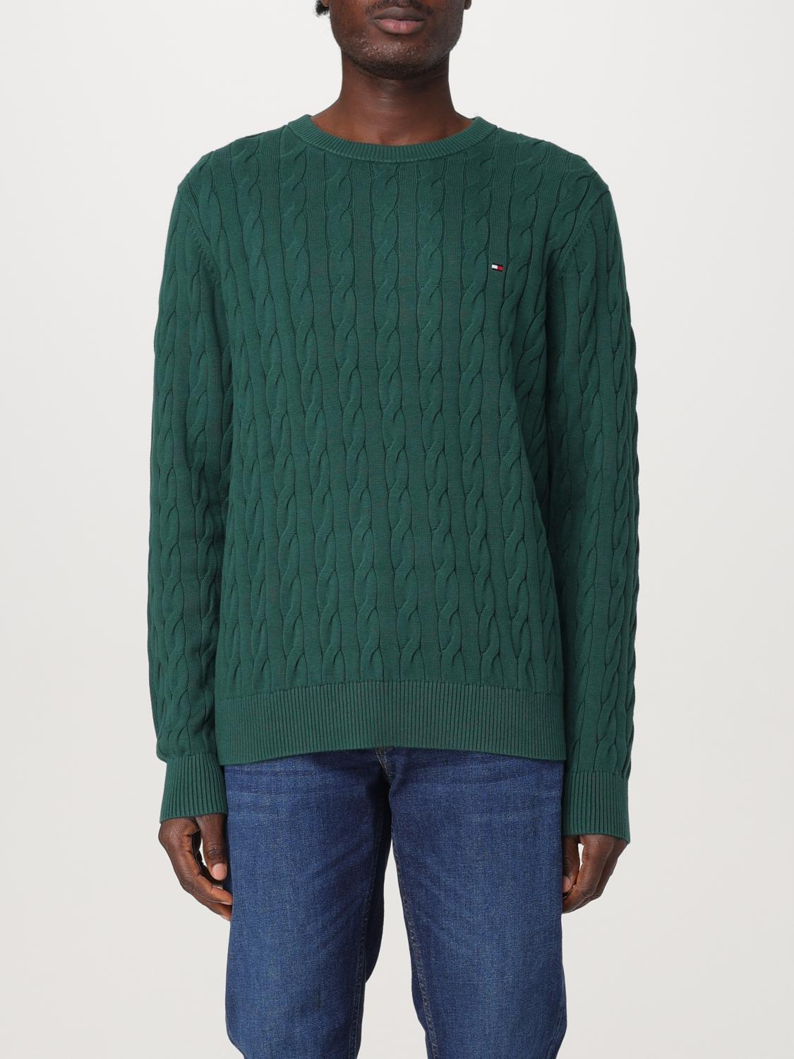 TOMMY HILFIGER SWEATER: Sweater men Tommy Hilfiger, Green - Img 1