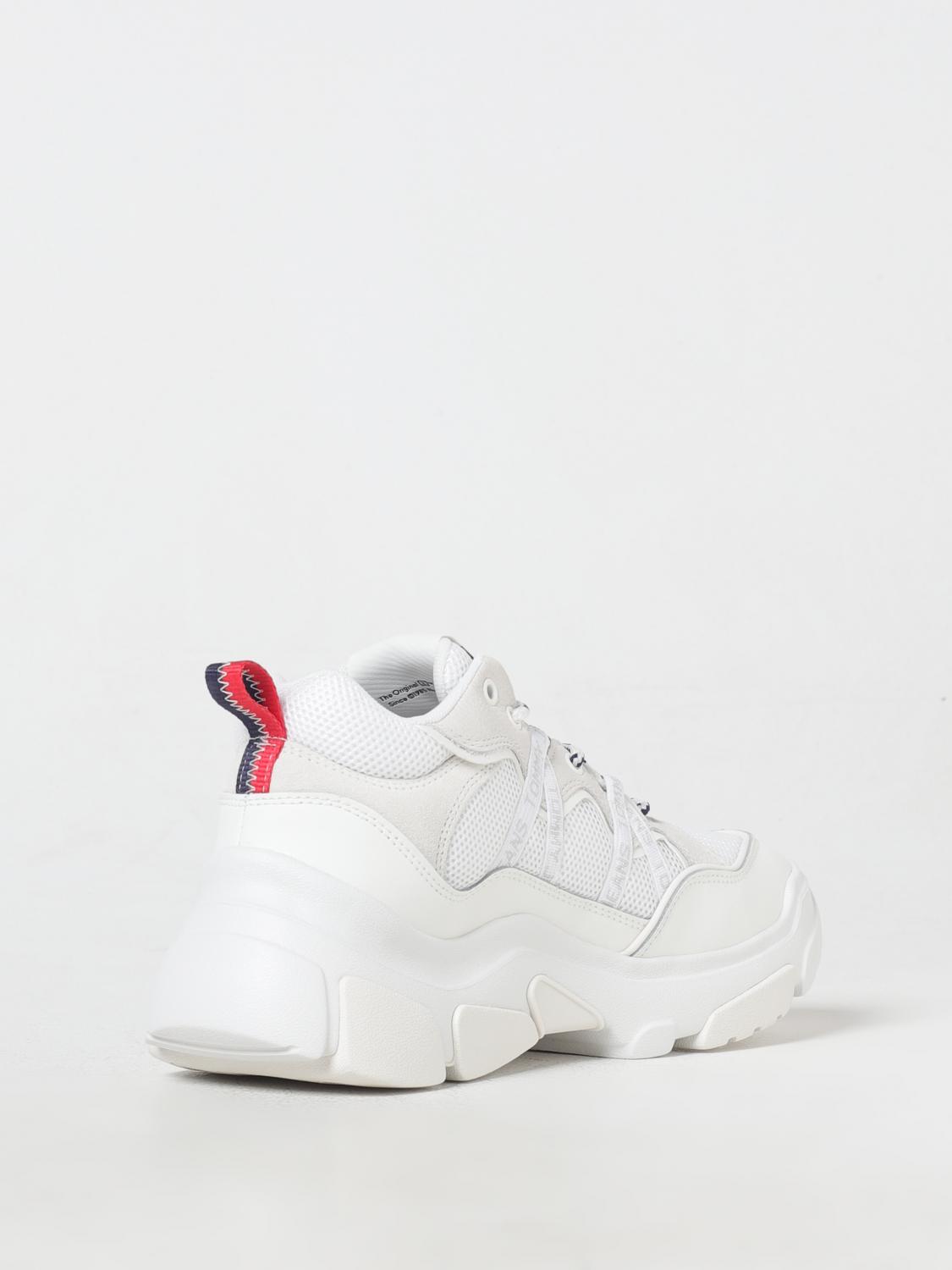 TOMMY JEANS SNEAKERS: Sneakers Tommy Jeans in pelle e mesh , Bianco - Img 3