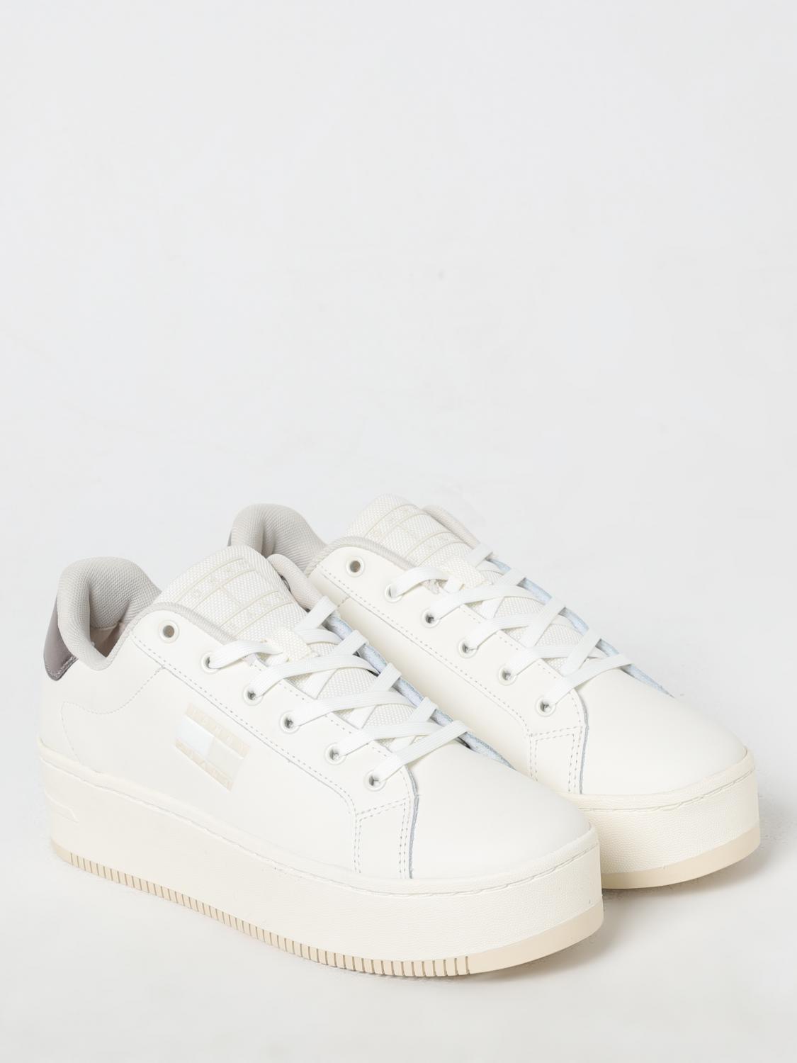 TOMMY JEANS SNEAKERS: Sneakers Tommy Jeans in pelle , Bianco - Img 2