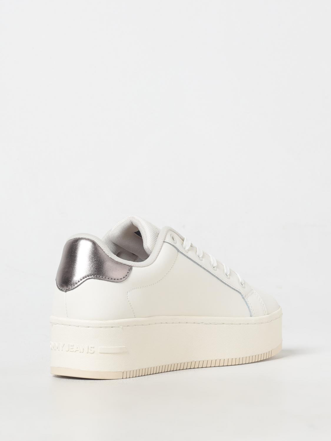 TOMMY JEANS SNEAKERS: Sneakers Tommy Jeans in pelle , Bianco - Img 3