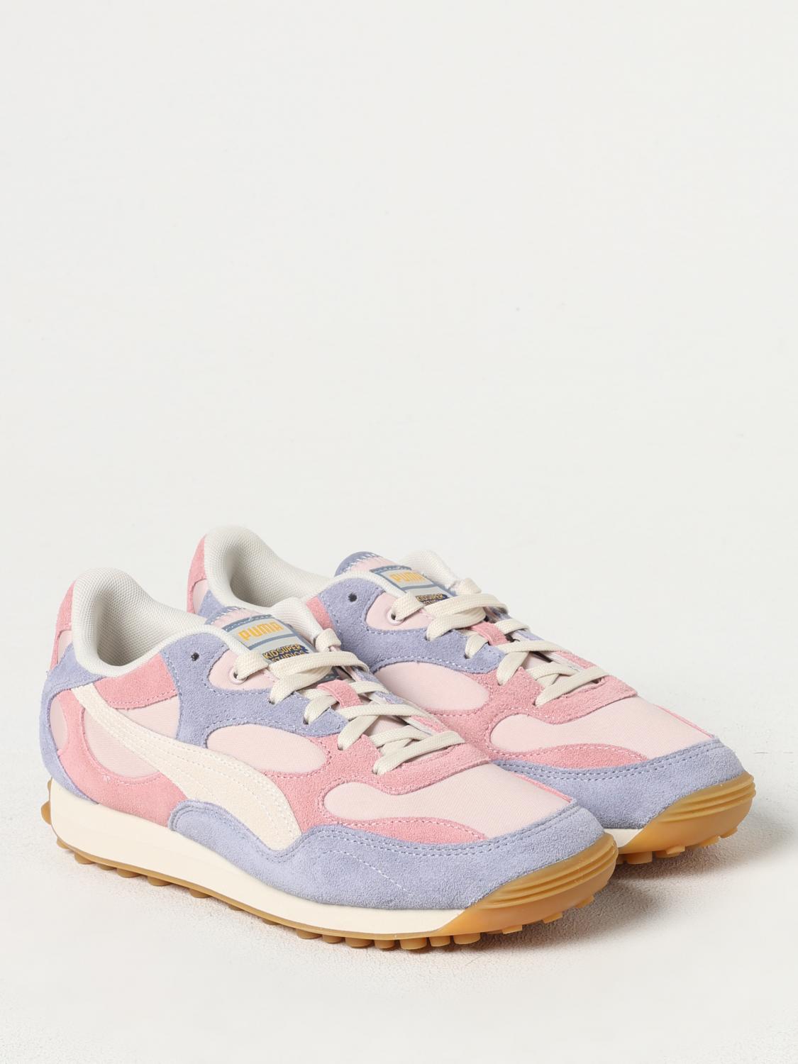 PUMA SNEAKERS: Sneakers Easy Rider KIDSUPER x Puma in camoscio e mesh , Rosa - Img 2