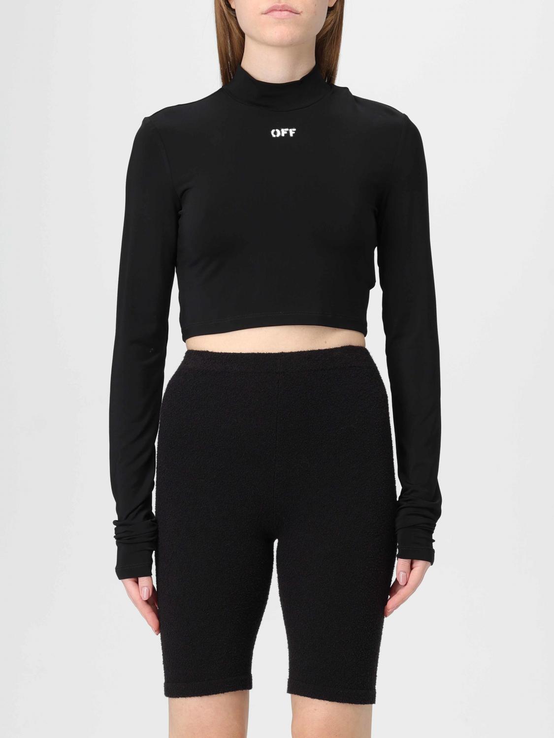 OFF-WHITE TOP: Top woman Off-white, Black - Img 1