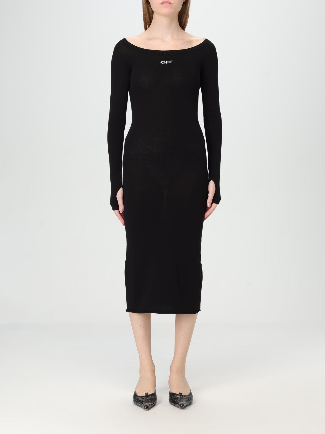 OFF-WHITE KLEIDER: Kleider damen Off-white, Schwarz - Img 1