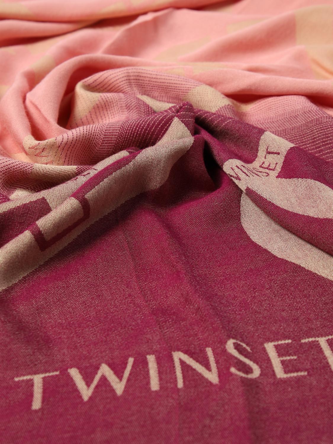 TWINSET SCHAL: Schal damen Twinset, Pink - Img 3