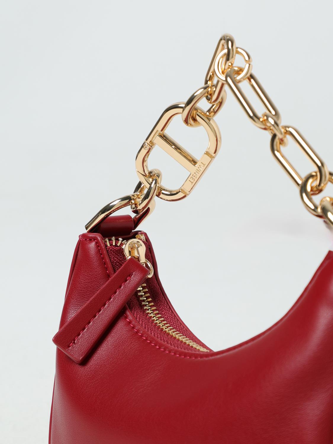 TWINSET MINI BAG: Shoulder bag woman Twinset, Burgundy - Img 3