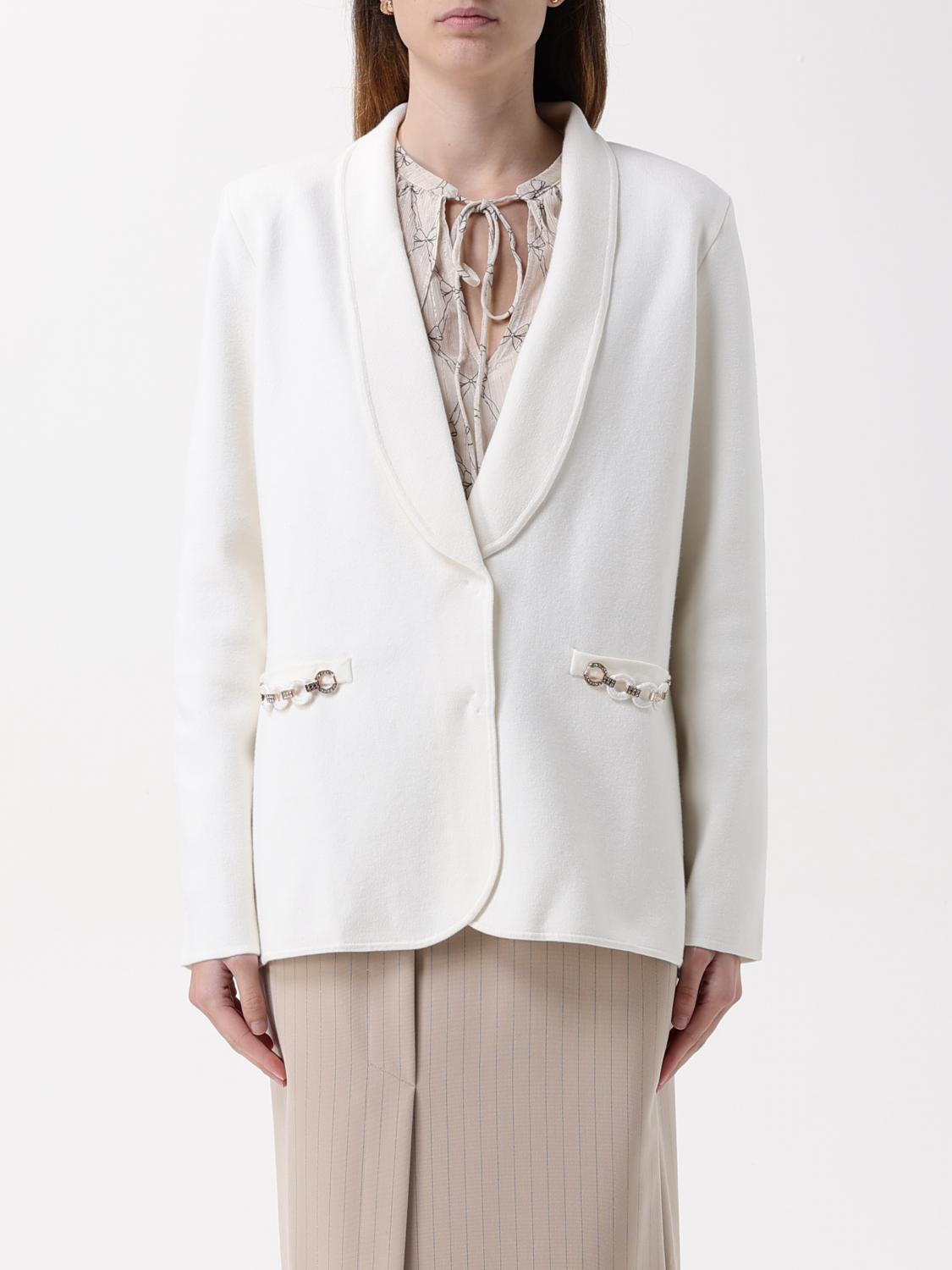 TWINSET BLAZER: Blazer woman Twinset, White - Img 1