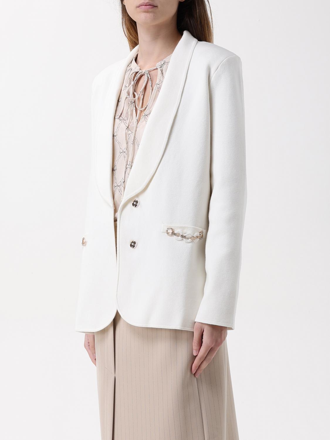 TWINSET BLAZER: Blazer femme Twinset, Blanc - Img 3