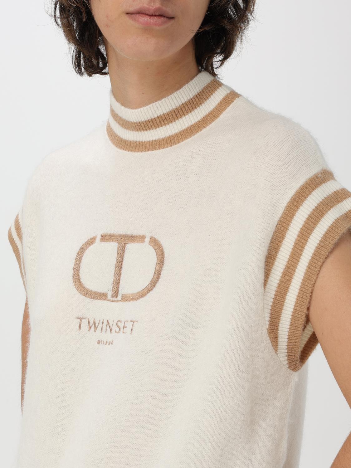 TWINSET WESTE: Pullover damen Twinset, Yellow Cream - Img 3