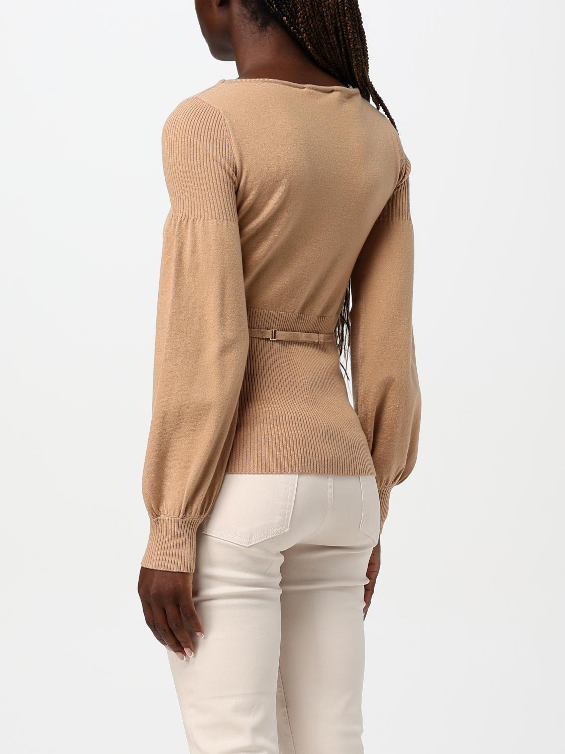 TWINSET SWEATER: Sweater woman Twinset, Camel - Img 2