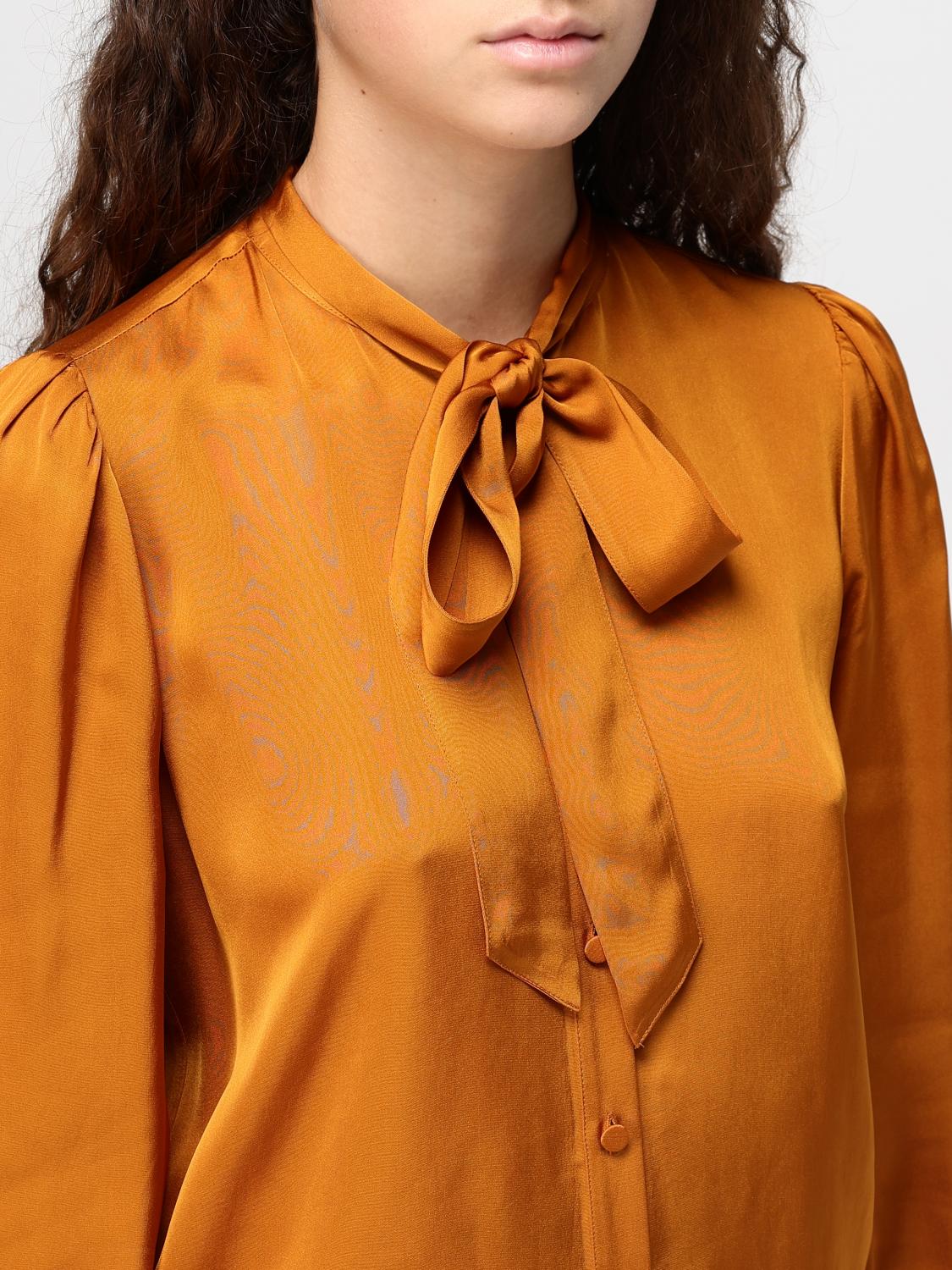 TWINSET CAMICIA: Camicia Twinset in viscosa, Ocra - Img 3